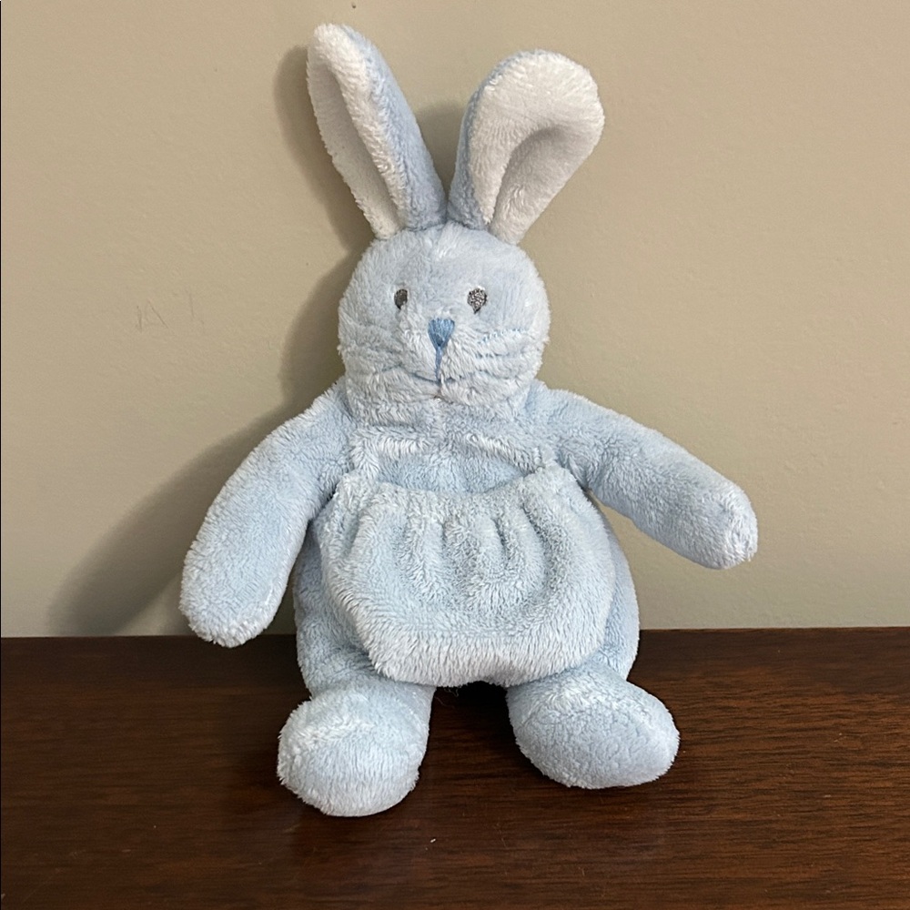 Mudpie Blue Bunny Tooth Fairy Pillow Pocket Plush Stuffed Toy Animal